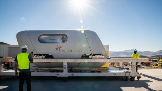 Passengers hopped aboard a Virgin Hyperloop for the first test run with humans