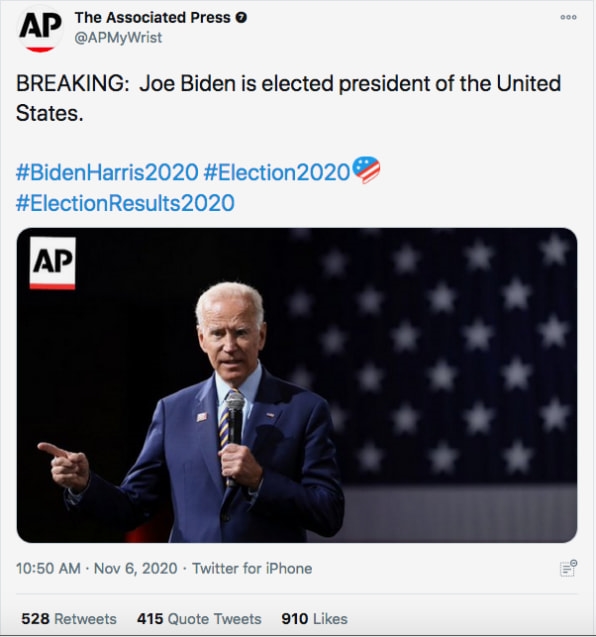 Watch out for fake AP election results circulating on Twitter | DeviceDaily.com