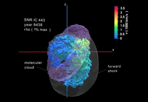 Modeling the bizarre remnants of a supernova