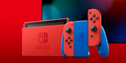 Nintendo’s intensely red Mario-themed Switch will be available February 12th