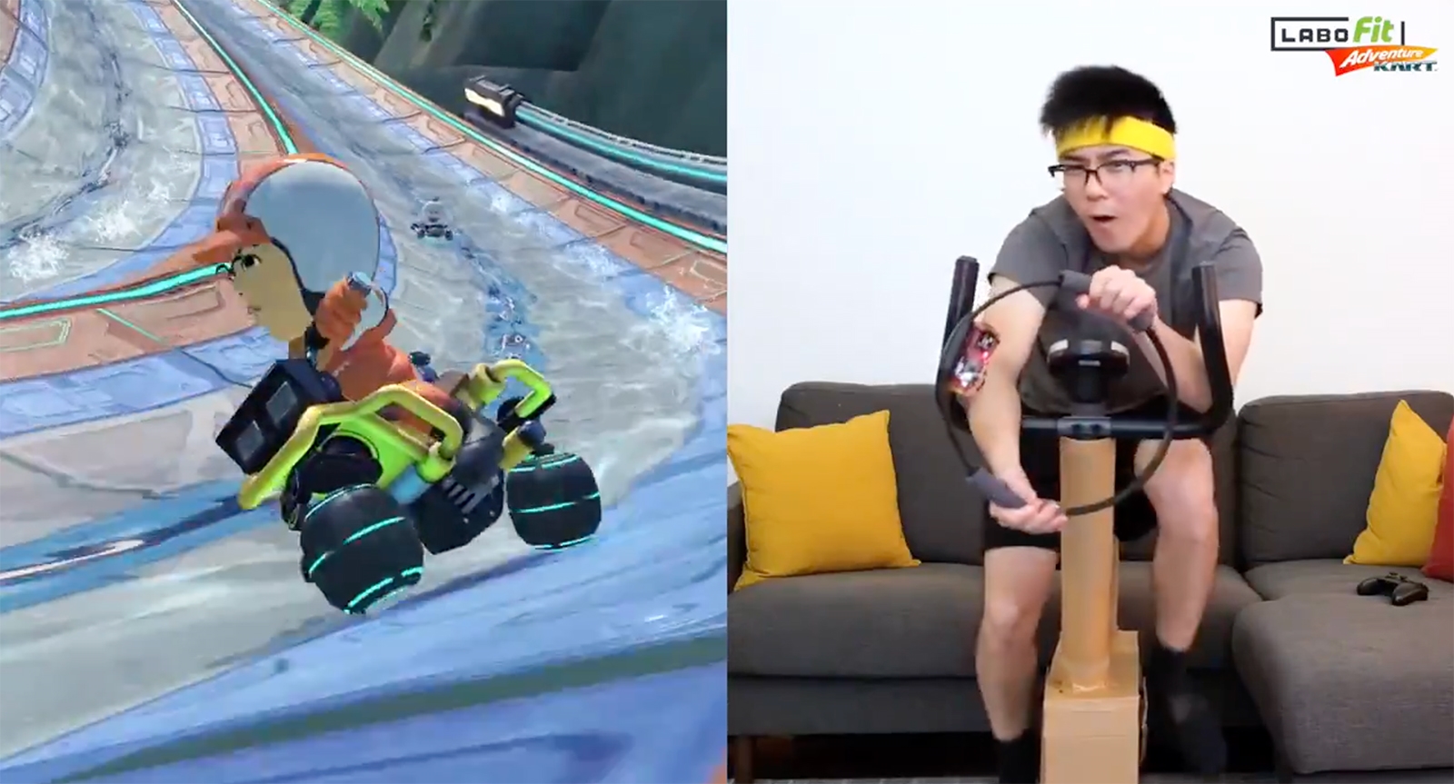 Homebrew Labo kit gives you a full-body 'Mario Kart' workout | DeviceDaily.com