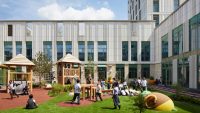 In London, an experimental building houses two very different types of tenants