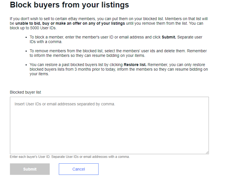 A Guide to Blocking an eBay Buyer | DeviceDaily.com