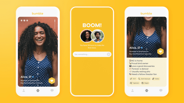 How Bumble’s clever design helped the app go public | DeviceDaily.com