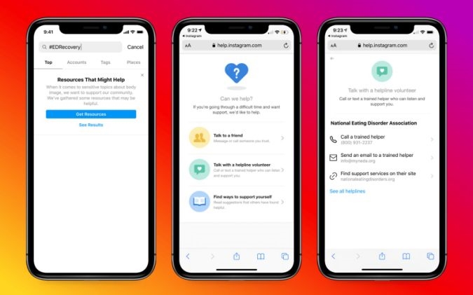 Instagram adds more help to support those with eating disorders | DeviceDaily.com