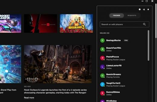 Epic Games Store lines up new social features including a party system