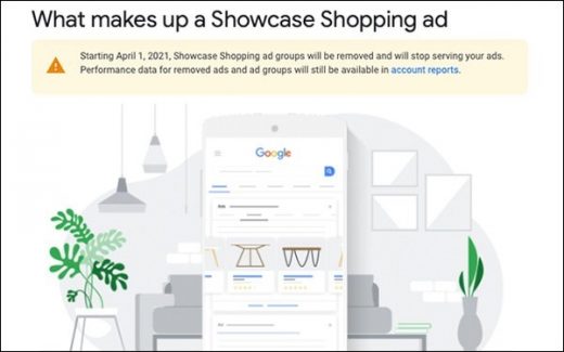 Google To Remove Showcase Shopping Ads