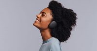 These truly wireless over-ear headphones combine unique design and functionality