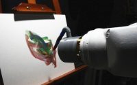 This robot artist stops to consider its brushstrokes like a real person