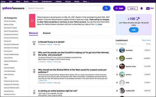 Yahoo Answers Is Shutting Down After 16 Years
