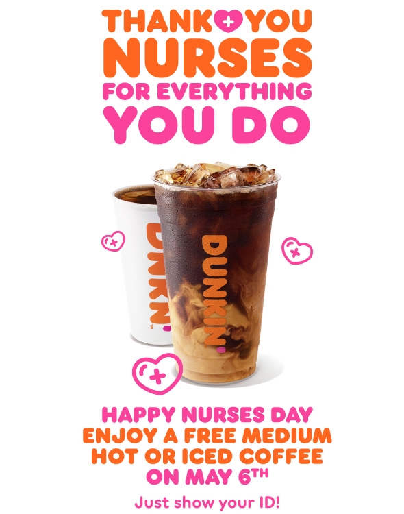 Healthcare workers, here’s how to get your free Dunkin’ coffee on National Nurses Day 2021 | DeviceDaily.com