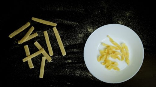 Watch this flat-pack pasta transform into shapes as it boils