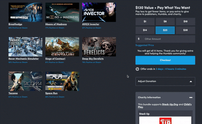 Humble Bundle will test limiting charitable contributions to 15 percent | DeviceDaily.com