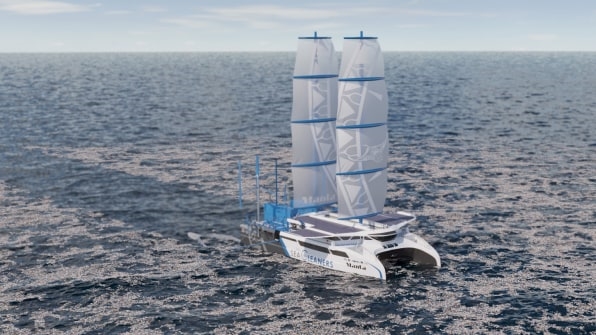 This boat powers itself with the ocean plastic it collects as it sails | DeviceDaily.com