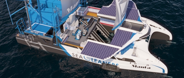 This boat powers itself with the ocean plastic it collects as it sails | DeviceDaily.com