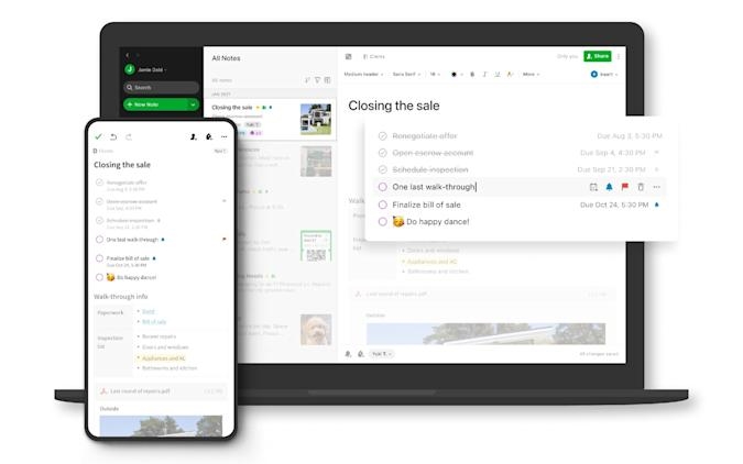 Evernote adds task management tools for personal projects | DeviceDaily.com