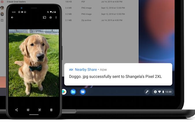 Now Chromebooks can use Google's Nearby Share feature | DeviceDaily.com