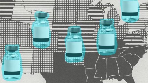 Delta variant update: This map shows the 5 most and least vaccinated states as U.S. cases rise