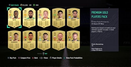 EA tests FIFA Ultimate Team loot boxes you can preview