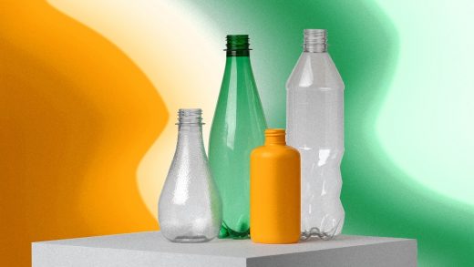 These bottles are the first made from plastic recycled by enzymes