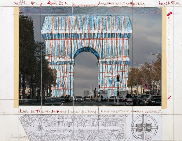 The phenomenal story of how Christo wrapped the Arc de Triomphe in 270,000 square feet of fabric | DeviceDaily.com