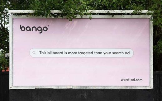 Bango Blasts Search Advertising In Billboard PR Stunt