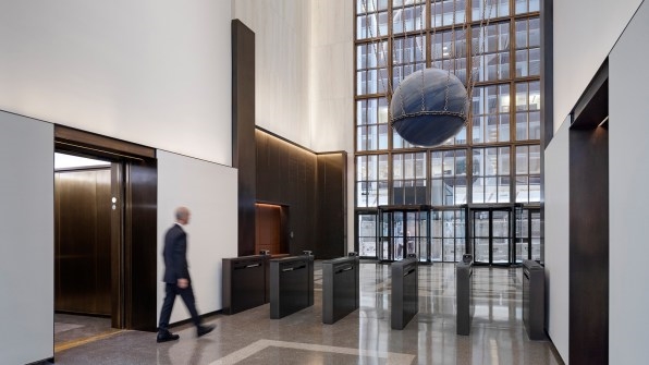 Why this Manhattan office building has a giant rare stone dangling from its lobby | DeviceDaily.com
