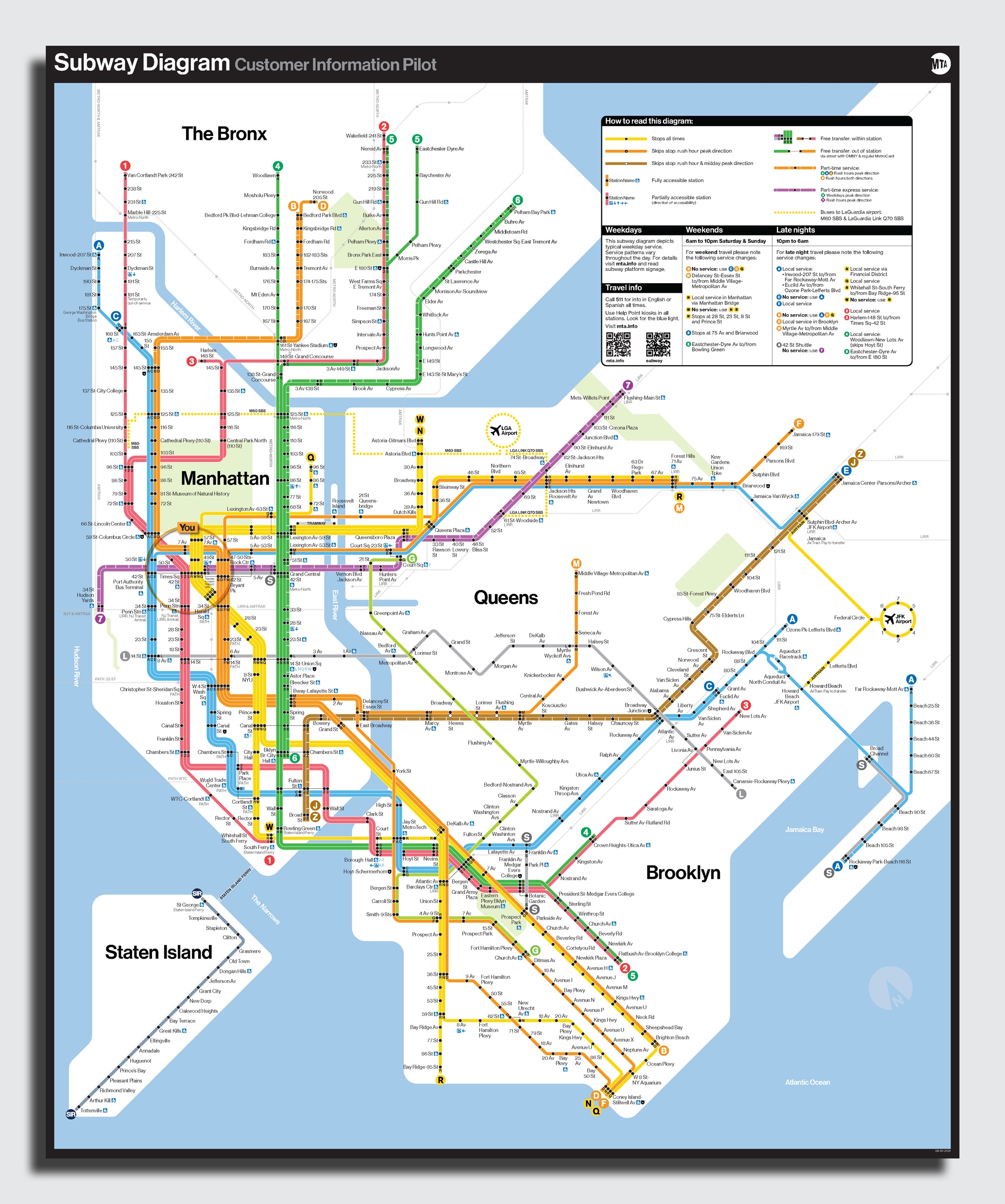 See NYC’s bold new subway map, inspired by Massimo Vignelli’s 1972 classic | DeviceDaily.com