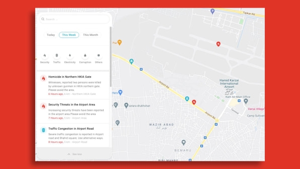 This app keeps people in Kabul informed about crises on the city’s streets | DeviceDaily.com