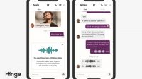 Hinge users can send voice messages and add audio notes to profiles