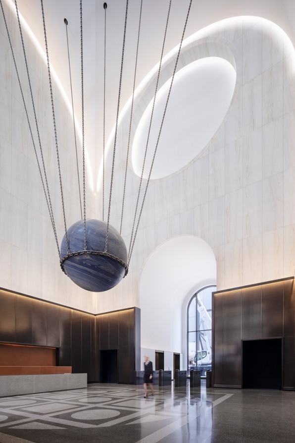 Why this Manhattan office building has a giant rare stone dangling from its lobby | DeviceDaily.com