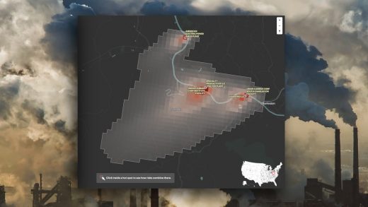 This super-detailed map shows the most toxic air in the county, down to the block