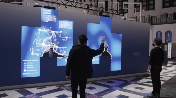 This new exhibition helps you visualize the future using gesture-controlled LED screens | DeviceDaily.com