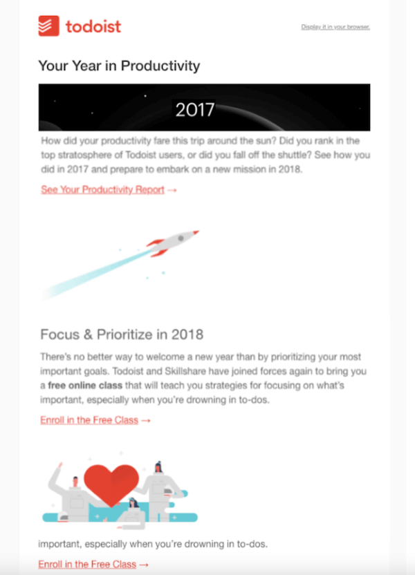 16 Addictively Awesome Year-in-Review Email Examples (+Tips!) | DeviceDaily.com
