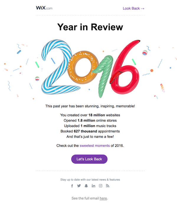 16 Addictively Awesome Year-in-Review Email Examples (+Tips!) | DeviceDaily.com