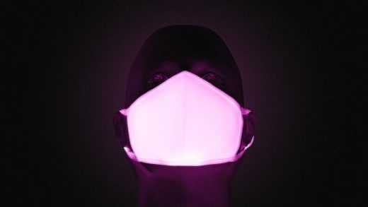 This mask glows if you have COVID