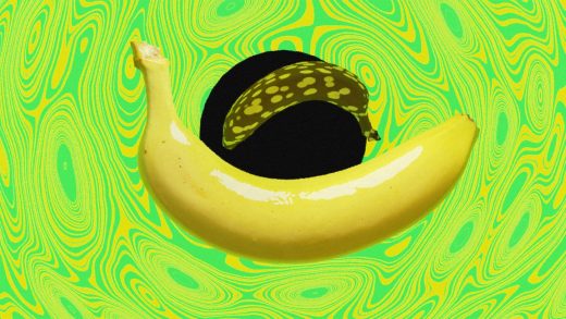 This banana will last longer because it’s covered in an edible coating made from food waste