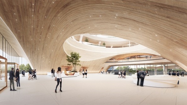 This stunning office has a 16-story public park spiraling up its center | DeviceDaily.com