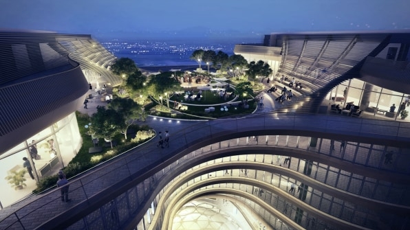 This stunning office has a 16-story public park spiraling up its center | DeviceDaily.com