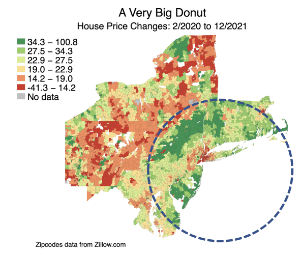 The ‘donut effect’ of WFH migration patterns could reshape your city from the inside out | DeviceDaily.com