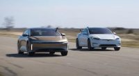 Watch Tesla, Lucid and Porsche EVs duke it out in a drag race