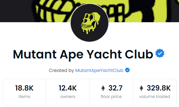 Mutant Ape Yacht Club Hits 32 ETH All Time High Price Floor | DeviceDaily.com