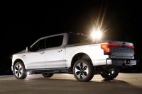 Behind the wheel of the Ford F-150 Lightning