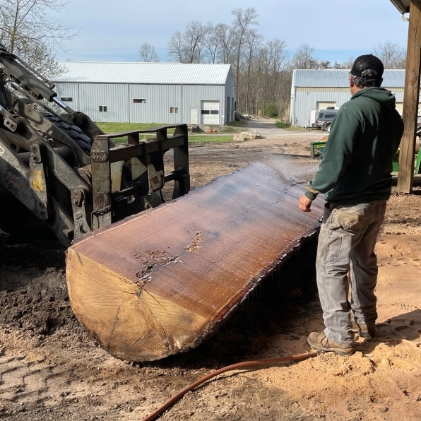 This gorgeous table was made from fallen ash trees that were salvaged in Baltimore | DeviceDaily.com