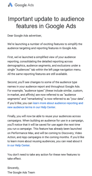 3 changes coming to Google Ads audience features | DeviceDaily.com