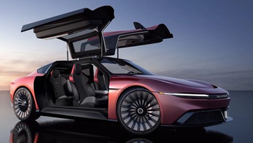 DeLorean offers first look at its Alpha5 four seater EV