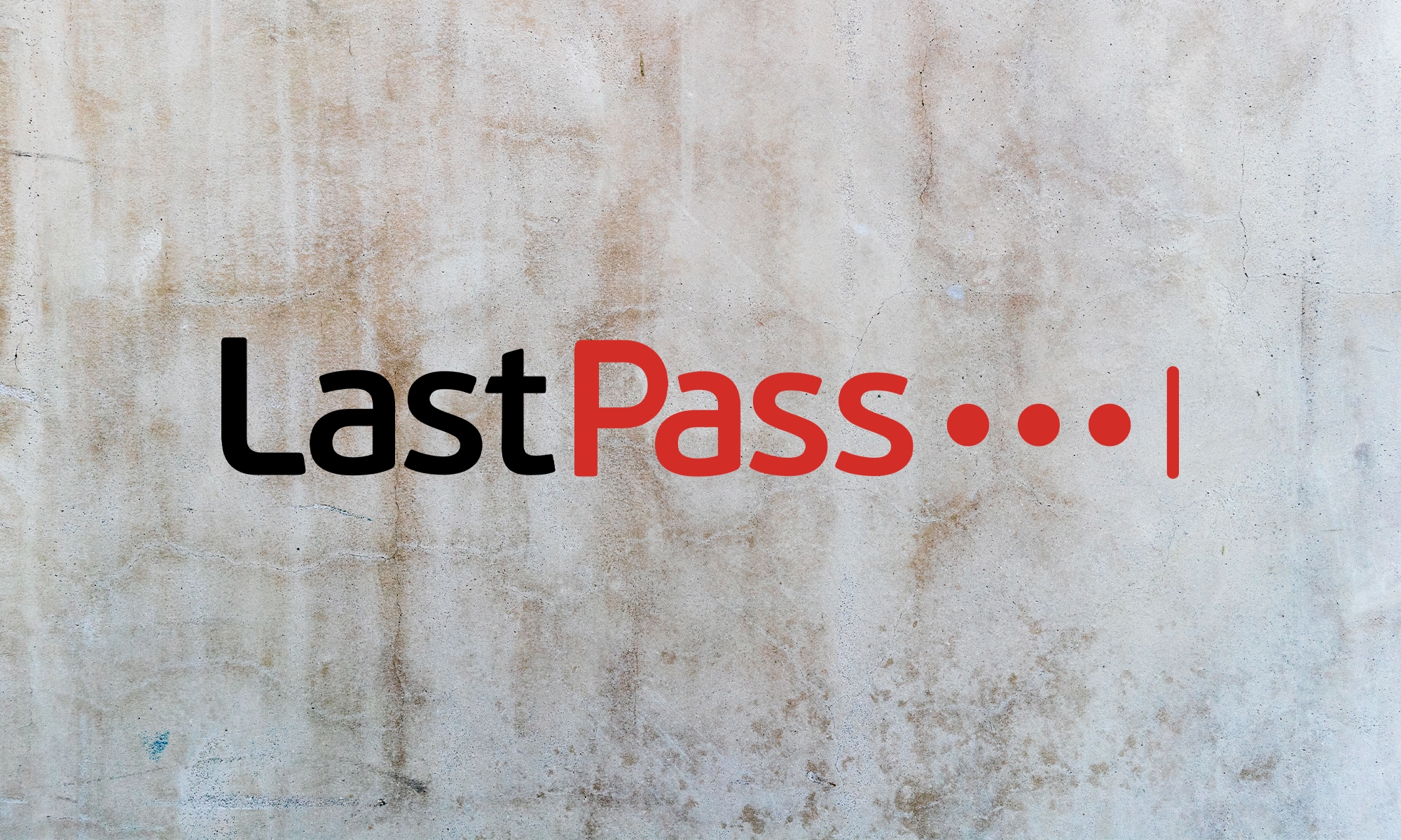 The LastPass logo on a concrete background. | DeviceDaily.com