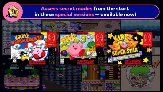 Nintendo Switch Online gets three special version Kirby games