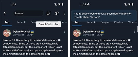Twitter Working On 'Search Subscribe' Keyword Alert Feature | DeviceDaily.com
