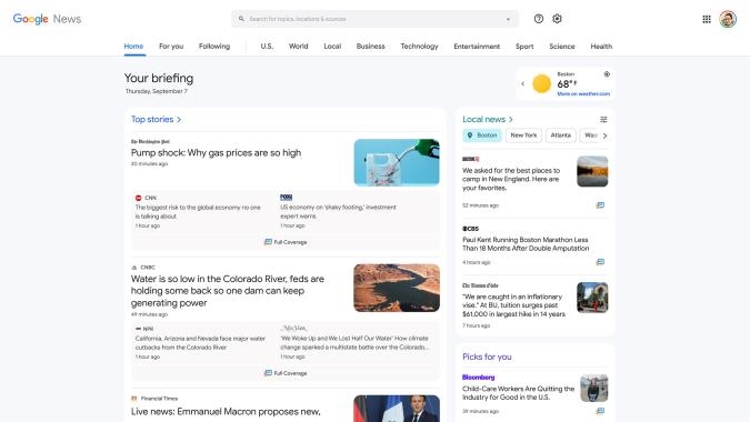 Google News redesign puts a greater emphasis on local stories | DeviceDaily.com